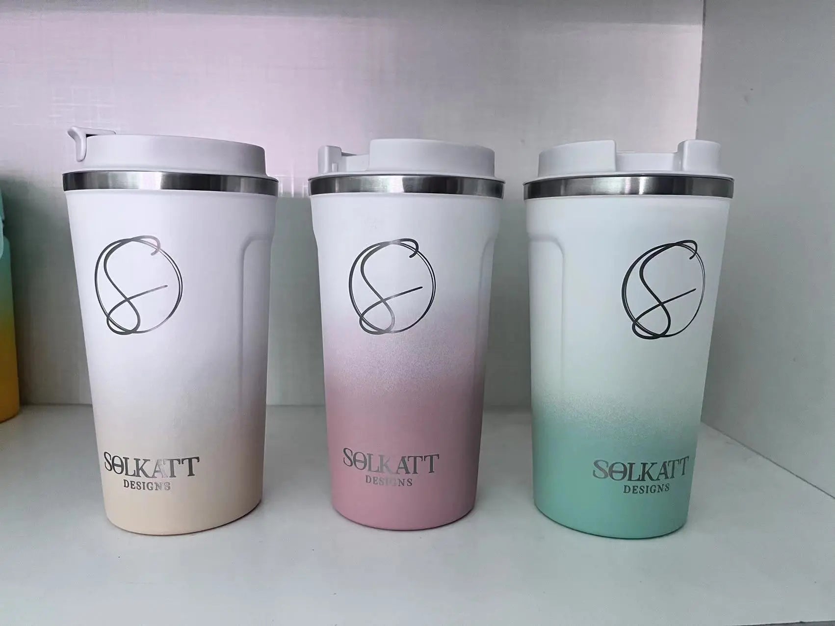 Our pastel water bottles and travel cups are here to stay Solkatt Designs