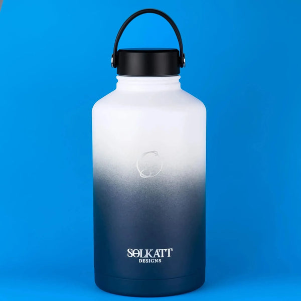 1.9 litre 2 litre big water bottle tradie drink bottle dark blue Solkatt designs