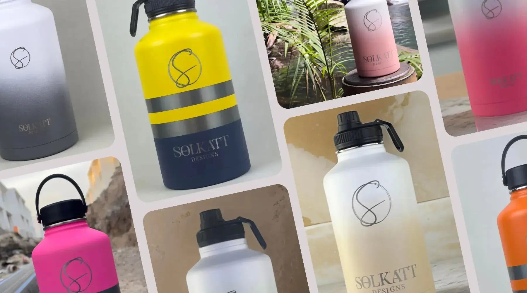 Our Range of Water Bottles - Solkatt Designs