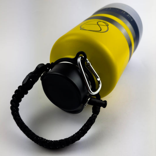 Black drink bottle water bottle handle holder for wid emouth solkatt designs with clip