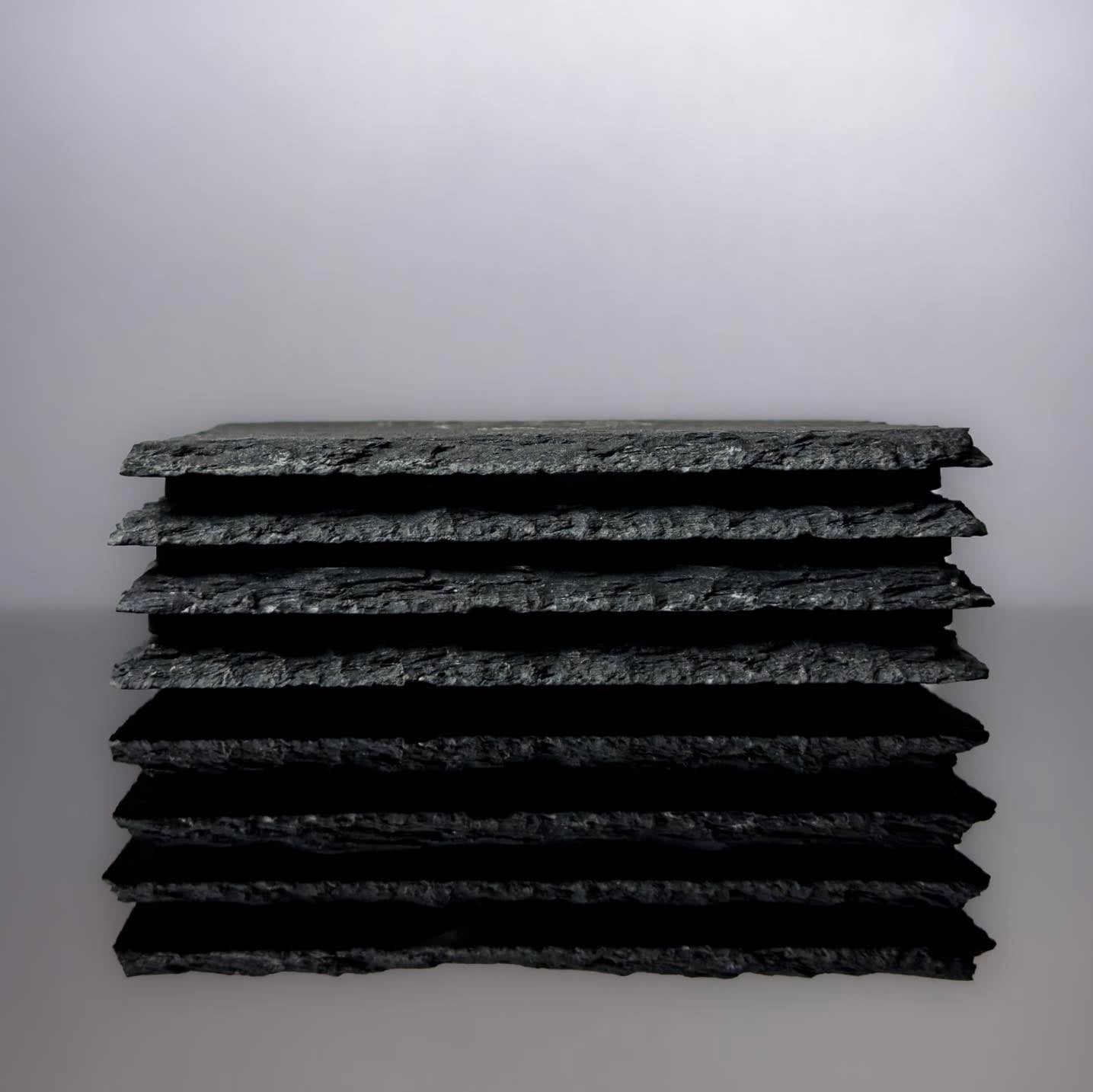 Charcoal Slate Drink Coasters 4 pack handmade