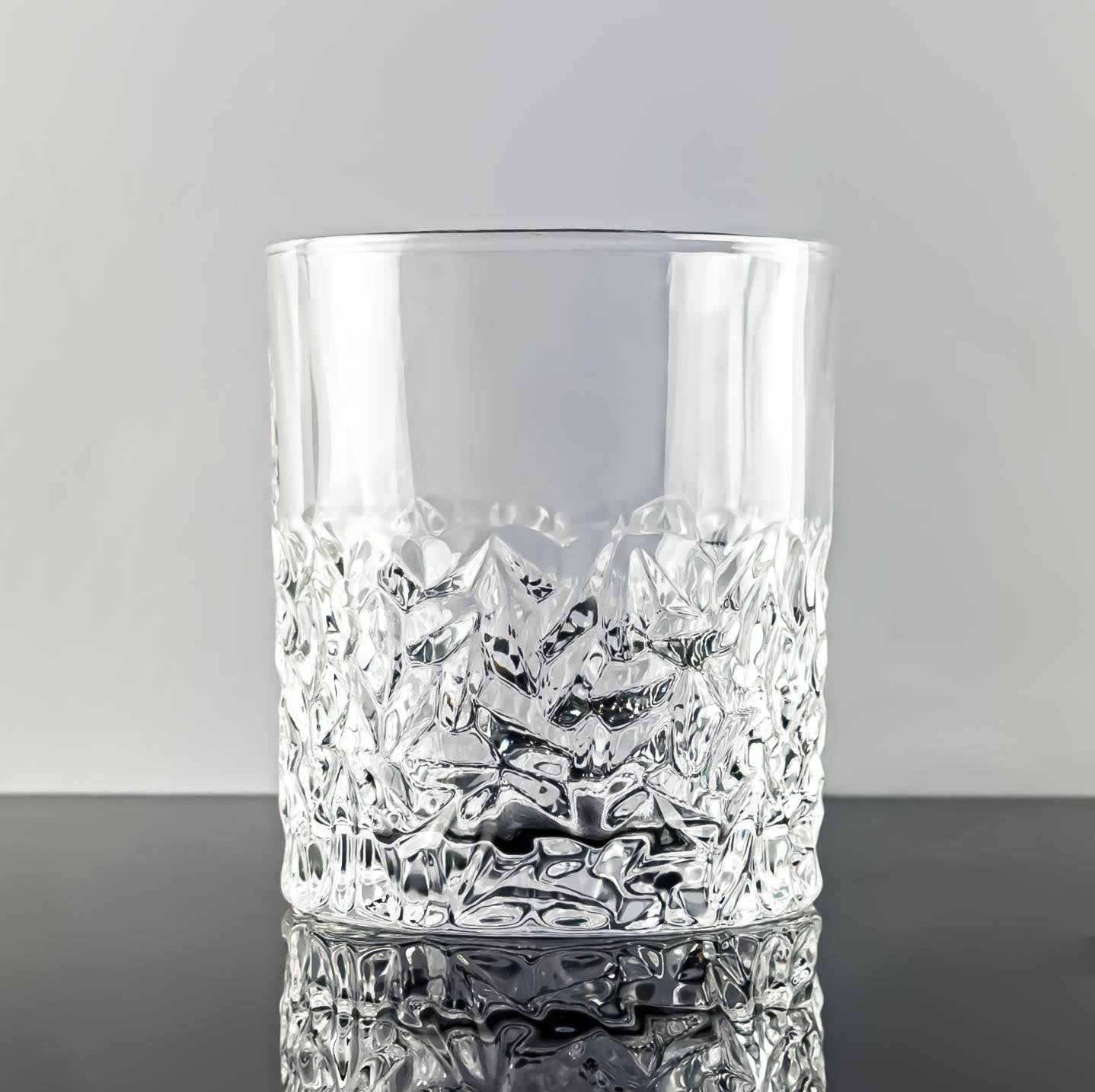 Frosted Bottom Heavy Based Whisky Glass - Solkatt Designs 