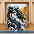 Azure Dragon Ceramic Coffee Mug – 325ml - Solkatt Designs