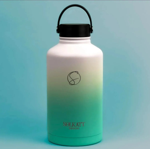 64oz 1.9 litre big drink bottle ocean aqua solkatt designs