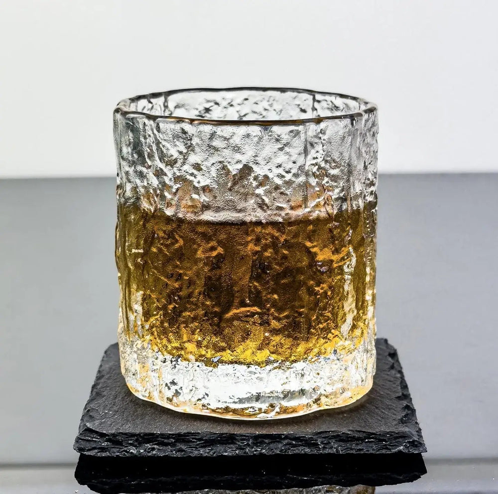 Old Fashion Whisky Glass - 240ml Japanese Style Tumbler with Wooden Gift Box