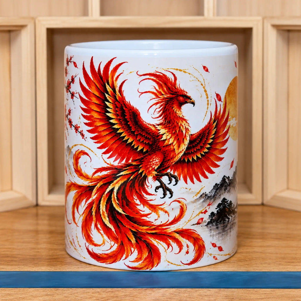 Phoenix Ceramic Coffee Mug – 325ml - Solkatt Designs