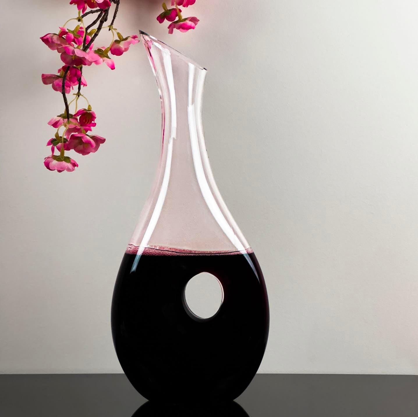 The Sophie Wine Decanter Hand Blown Glass 