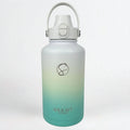 Ocean Aqua Insulated Water Bottle - 1.9L (64oz) Stainless Steel - Solkatt Designs 