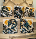 Azure Dragon Ceramic Coffee Mug – 325ml