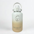 Pastel Beige Insulated Water Bottle - 1.9L (64oz) Stainless Steel - Solkatt Designs 