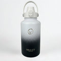 Midnight Black Insulated Water Bottle - 1.9L (64oz) Stainless Steel - Solkatt Designs 