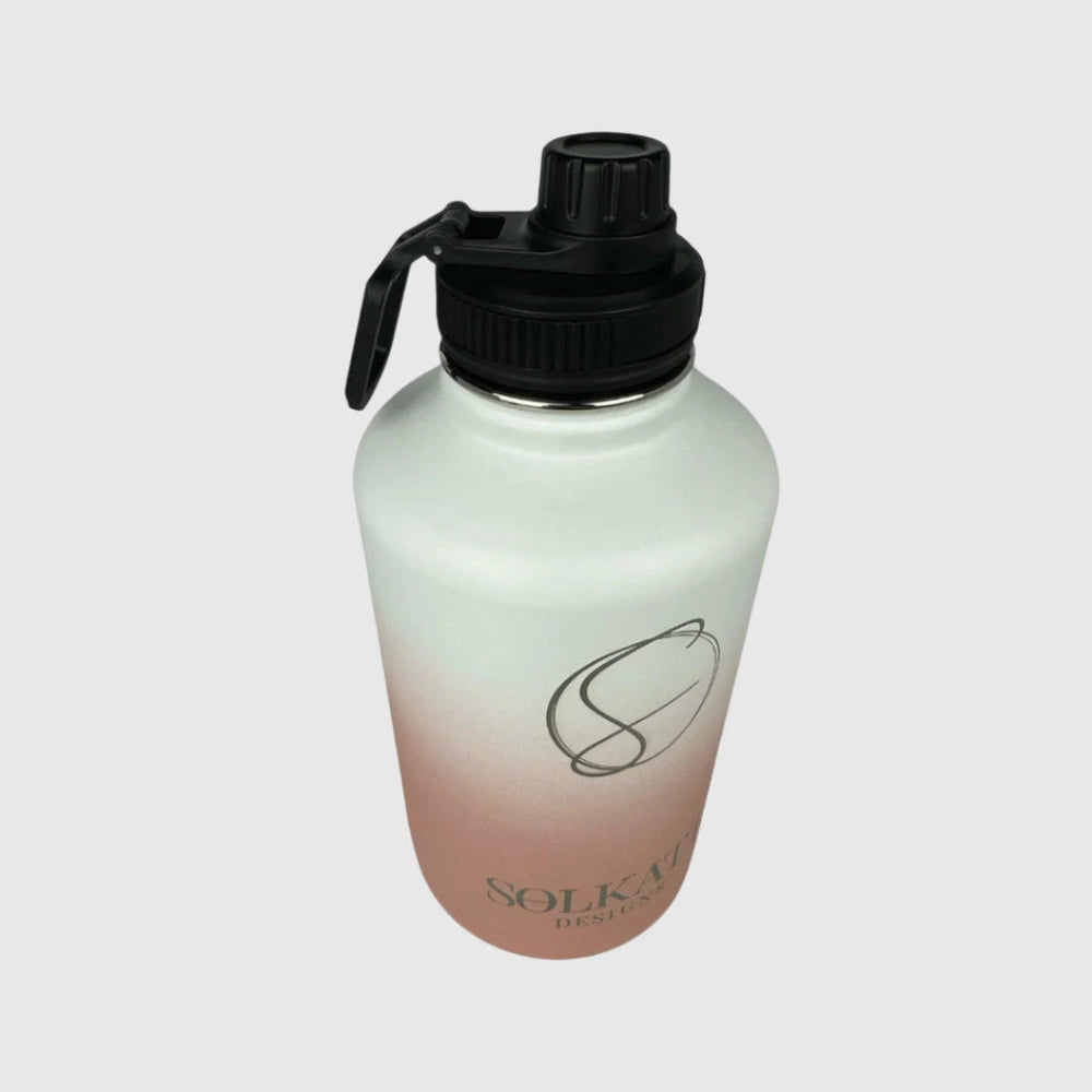 Coral Pink Insulated Water Bottle - 1.9L (64oz) Stainless Steel