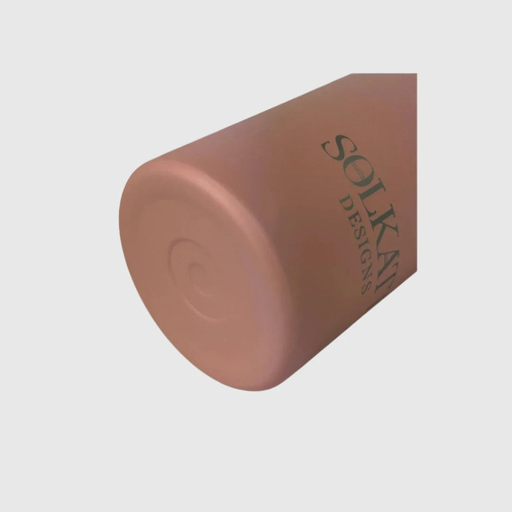 Coral Pink Insulated Water Bottle - 650ml (22oz) Stainless Steel