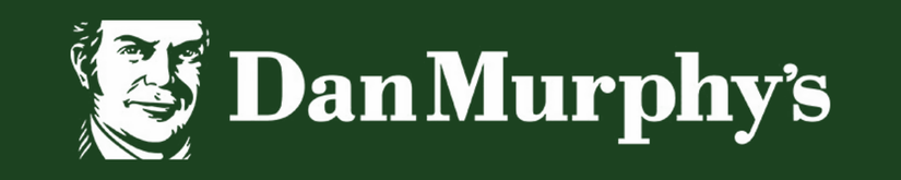Dan Murphy's logo with a portrait on a green background