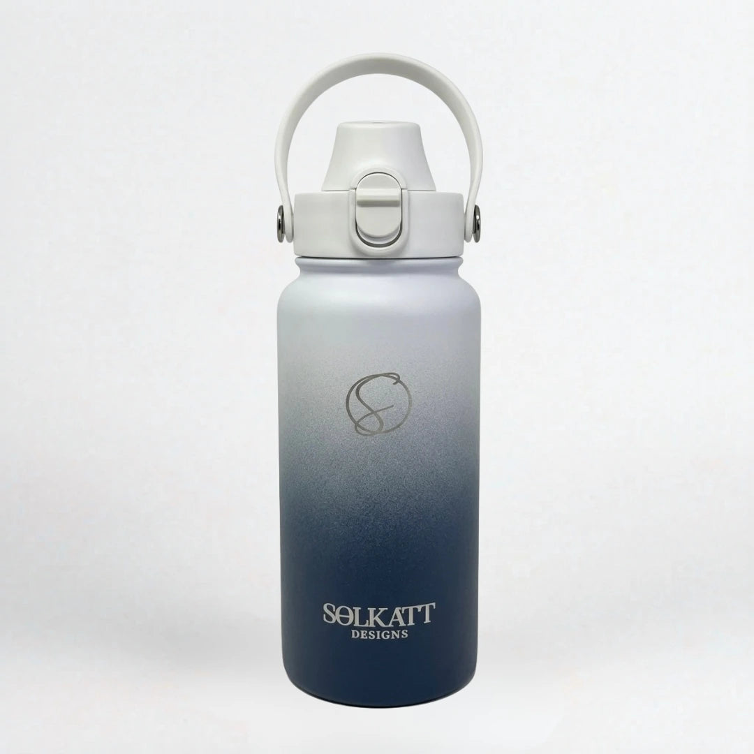 Royal Blue Insulated Water Bottle - 950ml (32oz) Stainless Steel - Solkatt Designs 