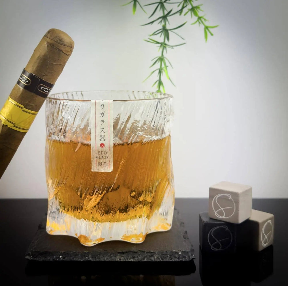 Dragon Claw Whisky Glass - 310ml Japanese Tumbler with Wooden Gift Box
