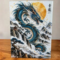Azure Dragon Tempered Glass Cutting Board – 27.8 × 19.1cm - Solkatt Designs