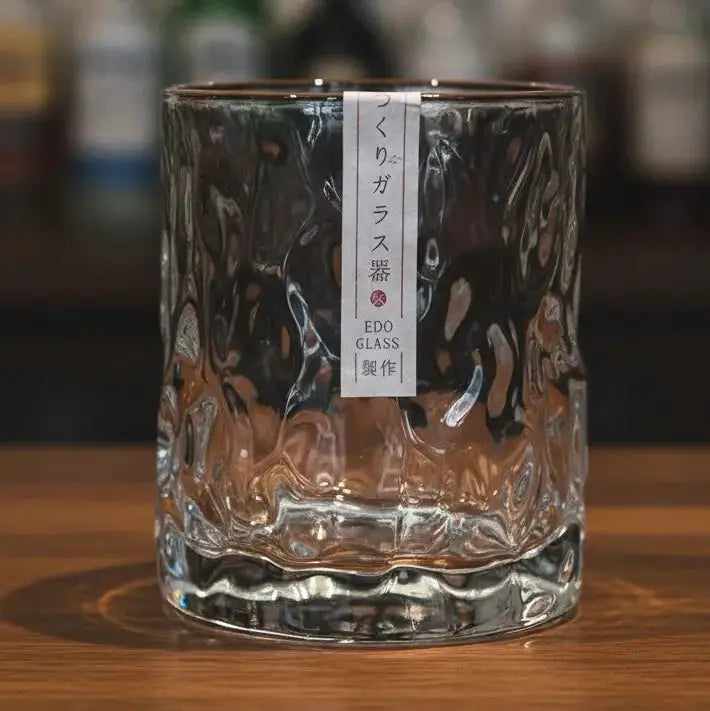 First Snow Whisky Glass - 270ml Japanese Style Tumbler with Wooden Gift Box