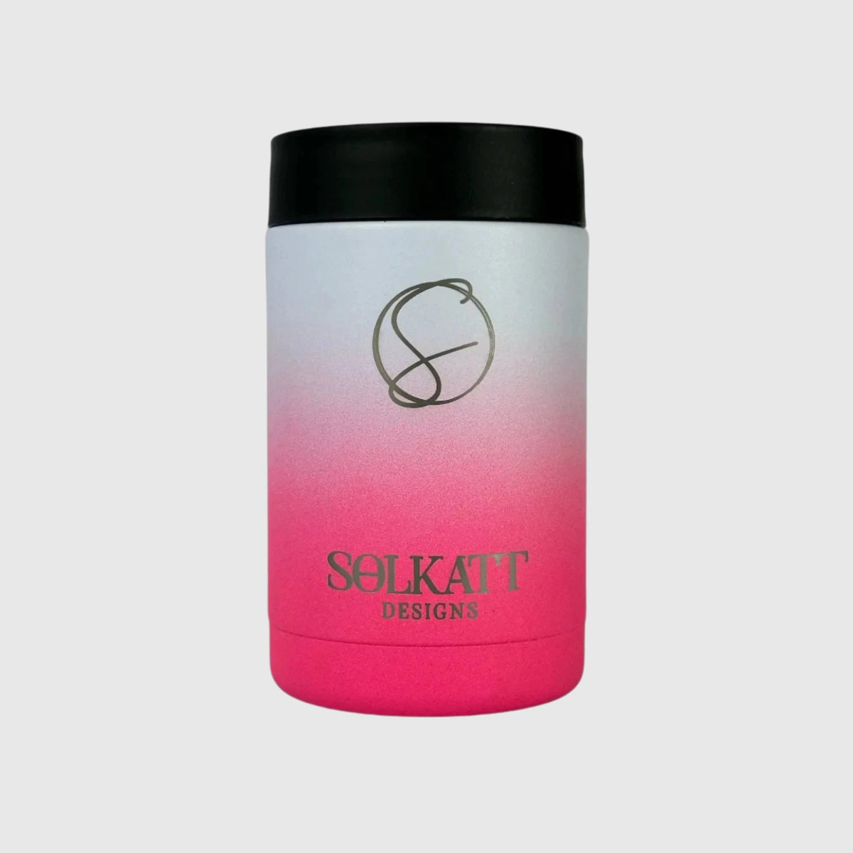 Hot Pink Ombre Insulated Stubby Cooler - Solkatt Designs 