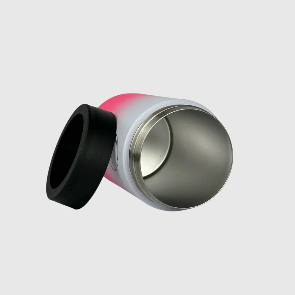 Hot Pink Stubby Cooler - Ombre Style, Insulated Stainless Steel