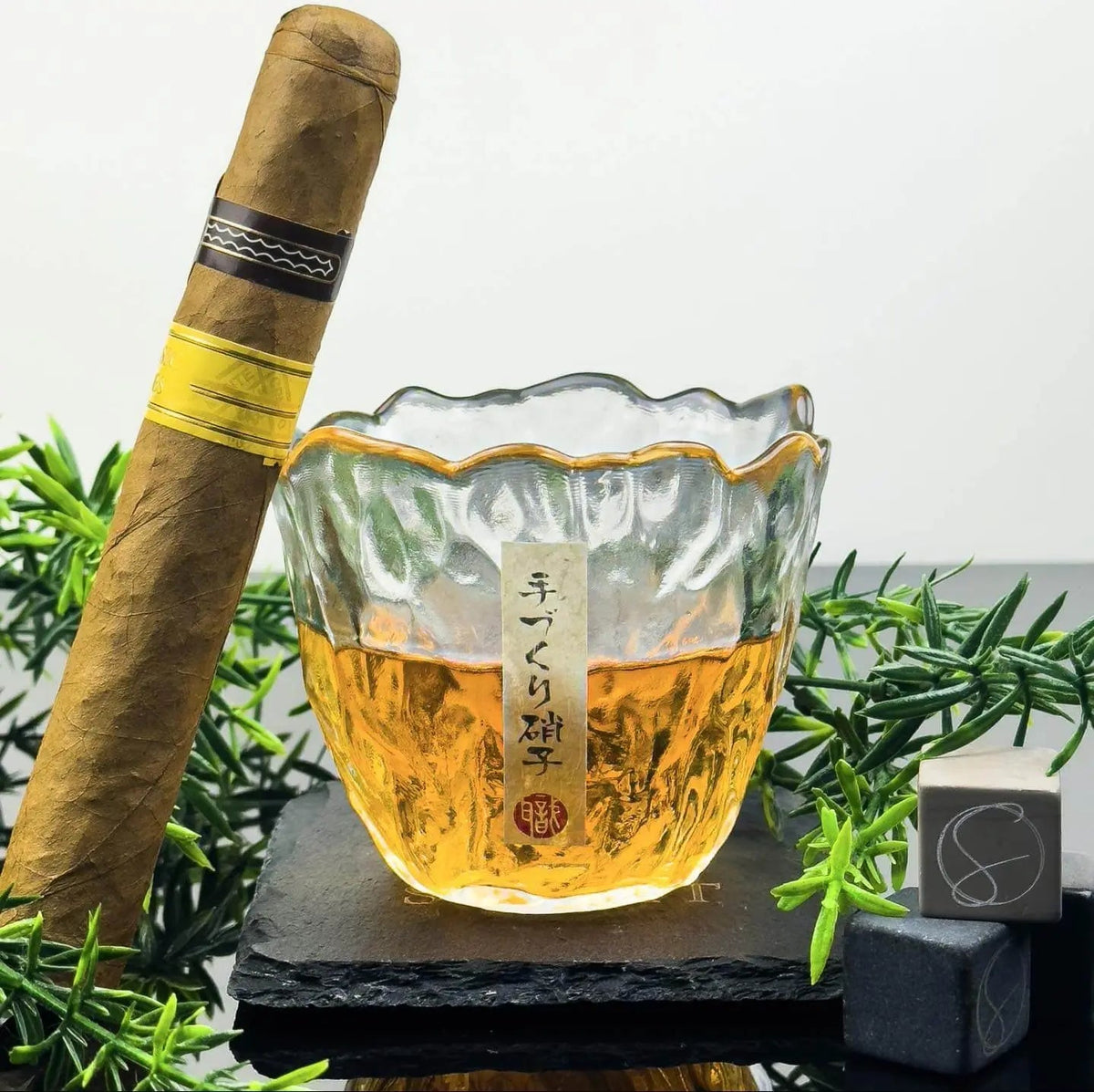 Japanese Style Sakura Whisky Glass - Solkatt Designs 