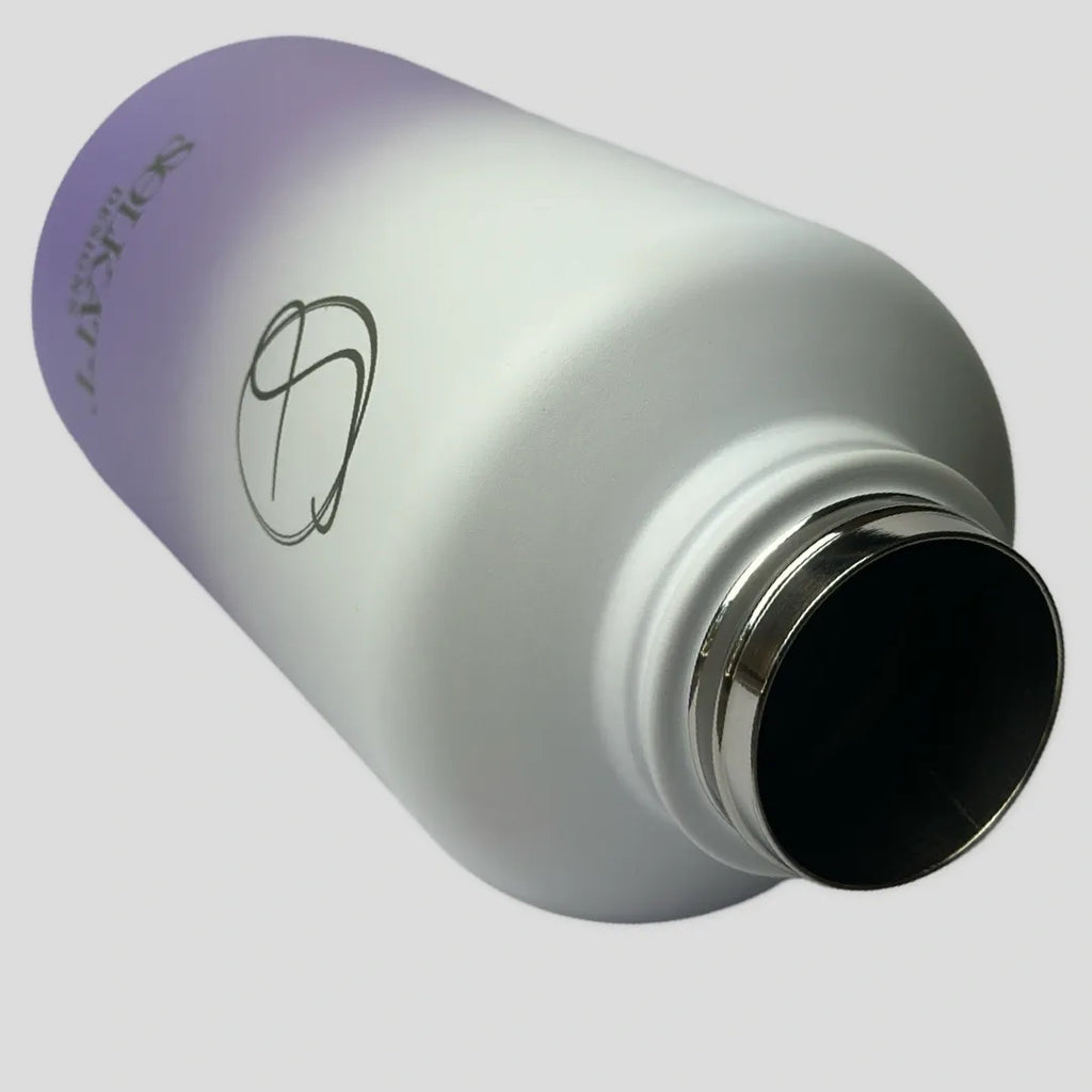 Lavender Lilac Insulated Water Bottle - 1.9L (64oz) Stainless Steel - Solkatt Designs