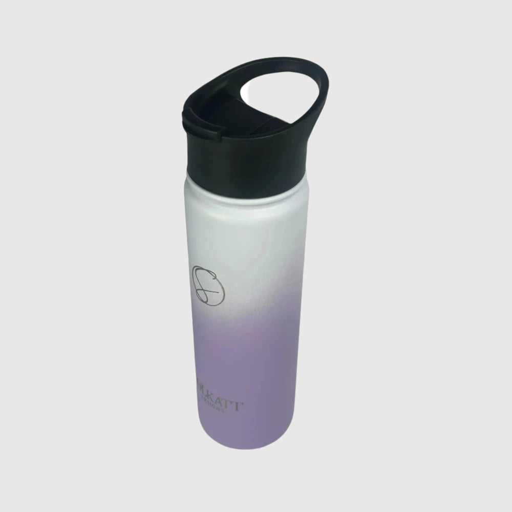 Lavender Lilac Insulated Water Bottle - 650ml (22oz)  Stainless Steel