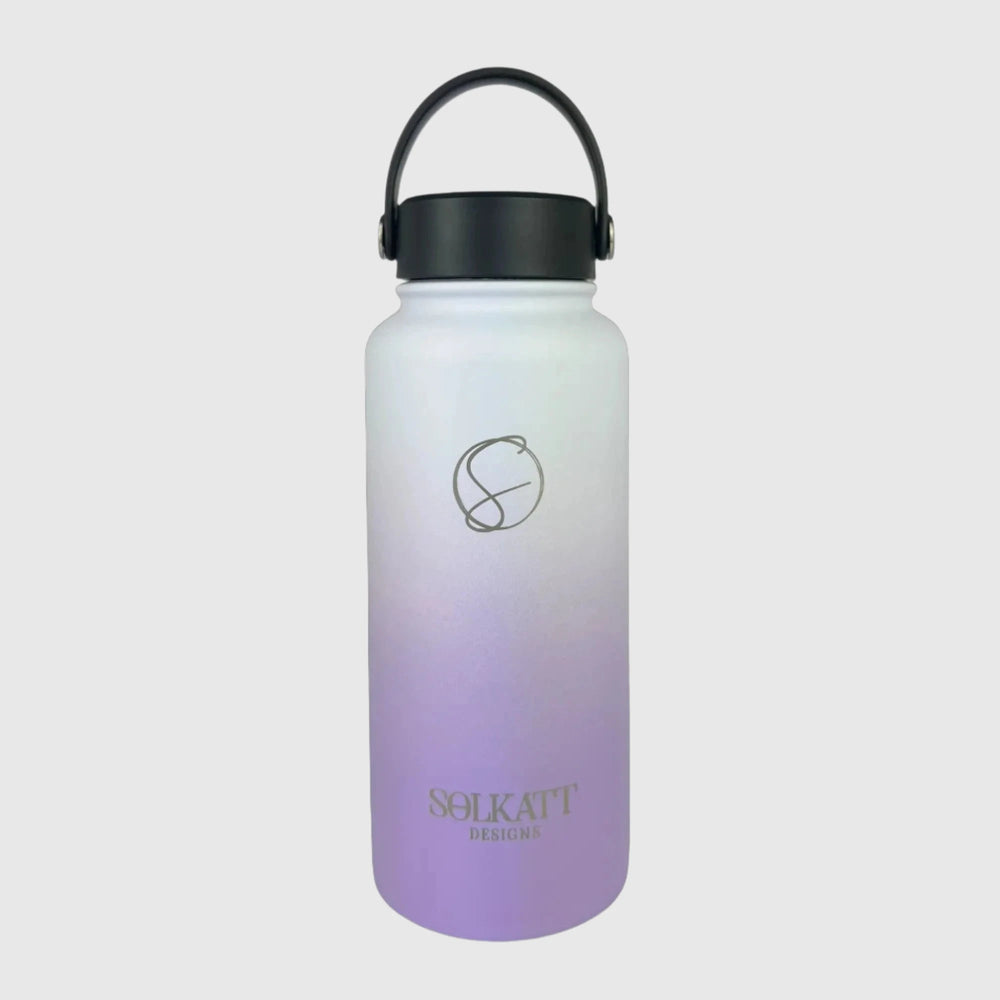 Lavender Lilac Insulated Water Bottle - 950ml (32oz) Stainless Steel