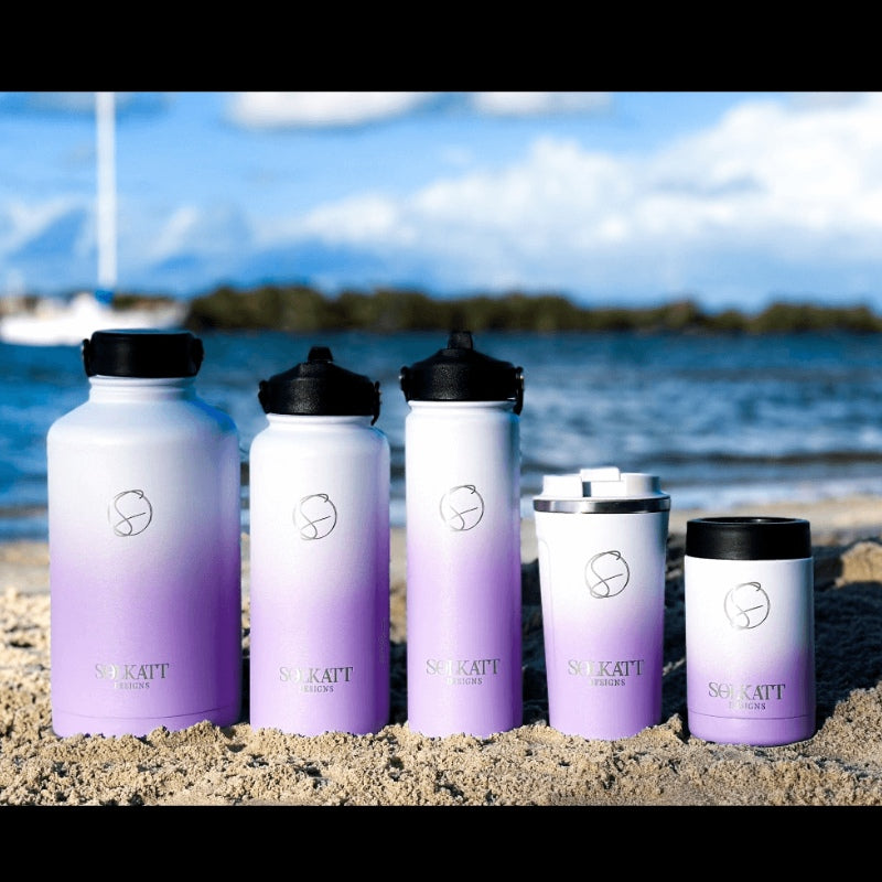 Lavender Lilac Stainless Steel Water Bottle – Solkatt Designs