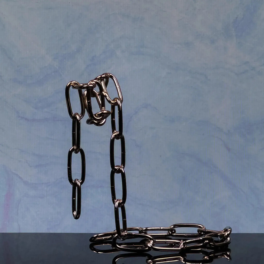 Metal Chain Link Wine Bottle Holder - Copper, Gold & Silver - Solkatt Designs 