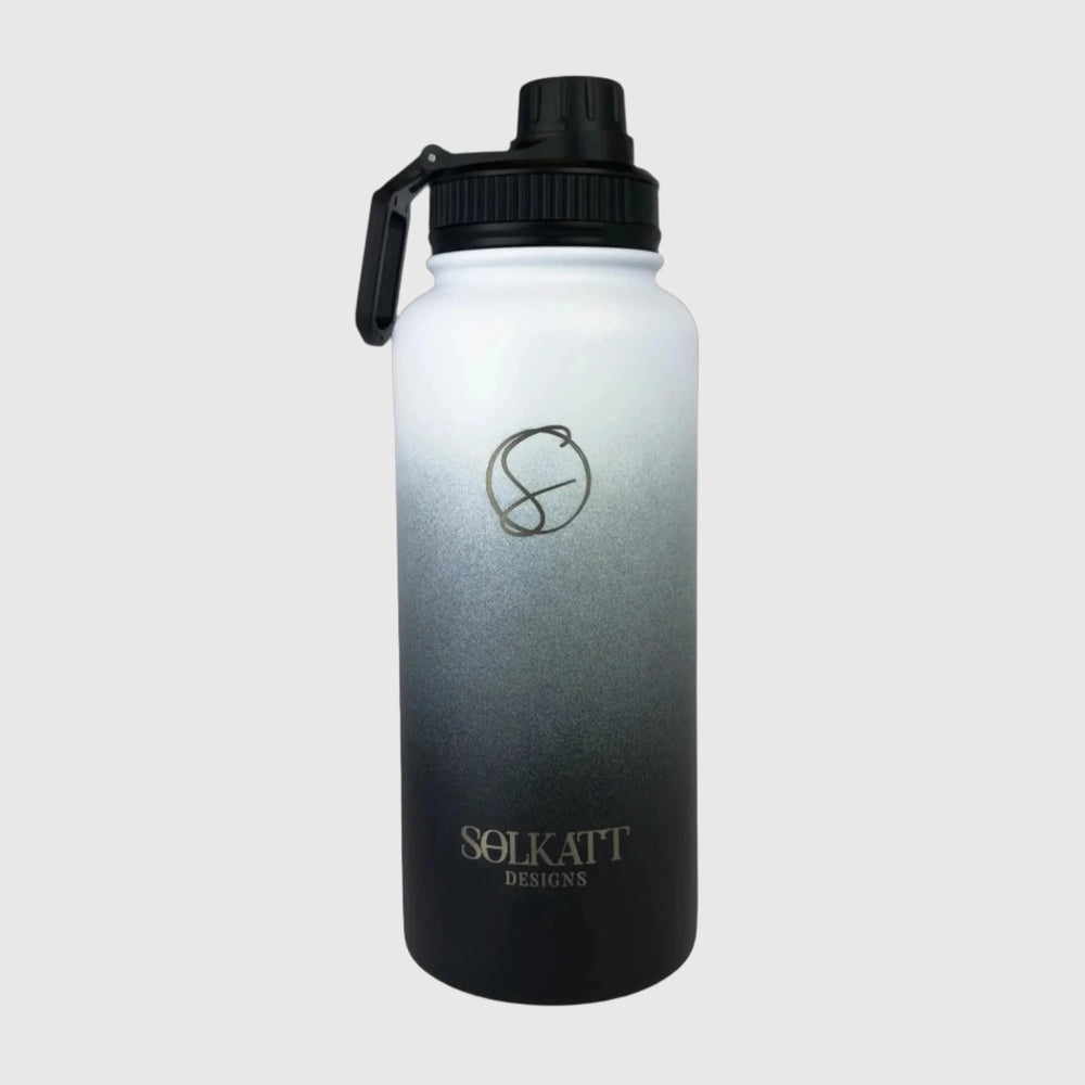 Midnight Black Insulated Water Bottle - 950ml (32oz) Stainless Steel