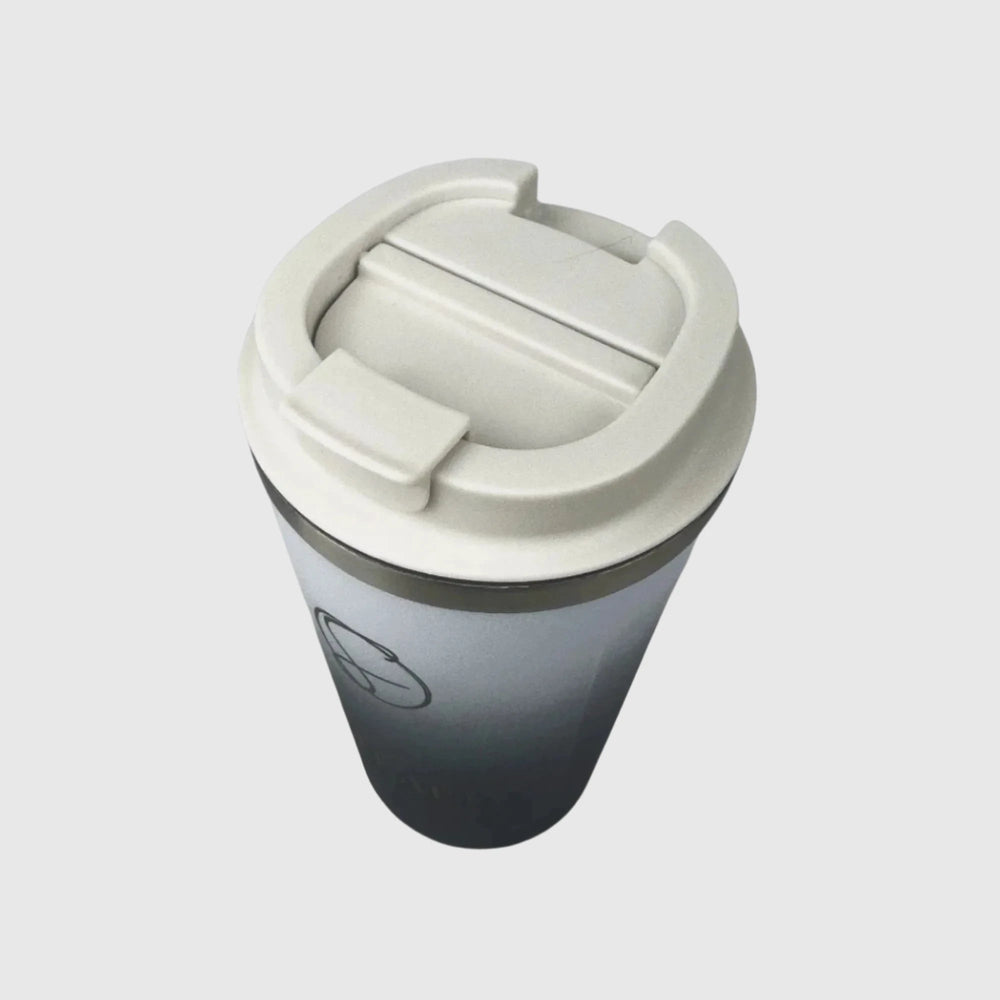 Midnight Black Insulated Travel Coffee Cup - 500ml Stainless Steel