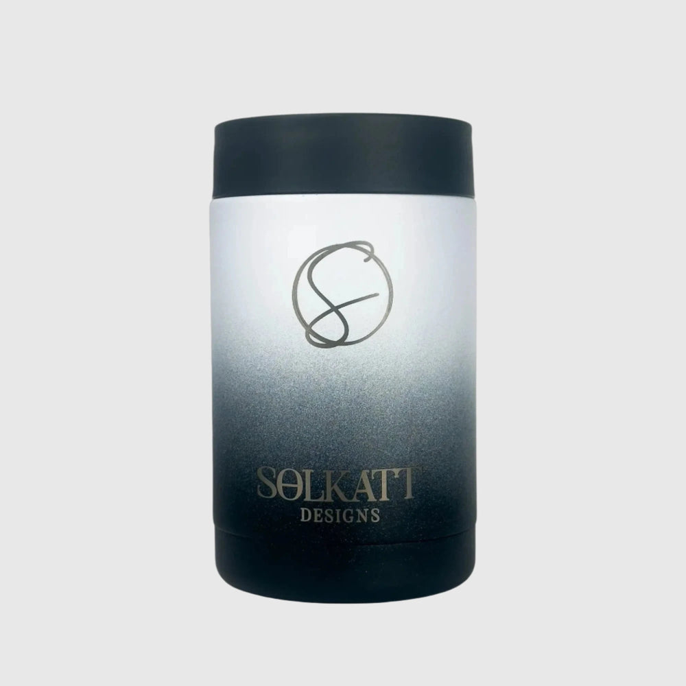 Midnight Black Stubby Cooler - Ombre Style, Insulated Stainless Steel