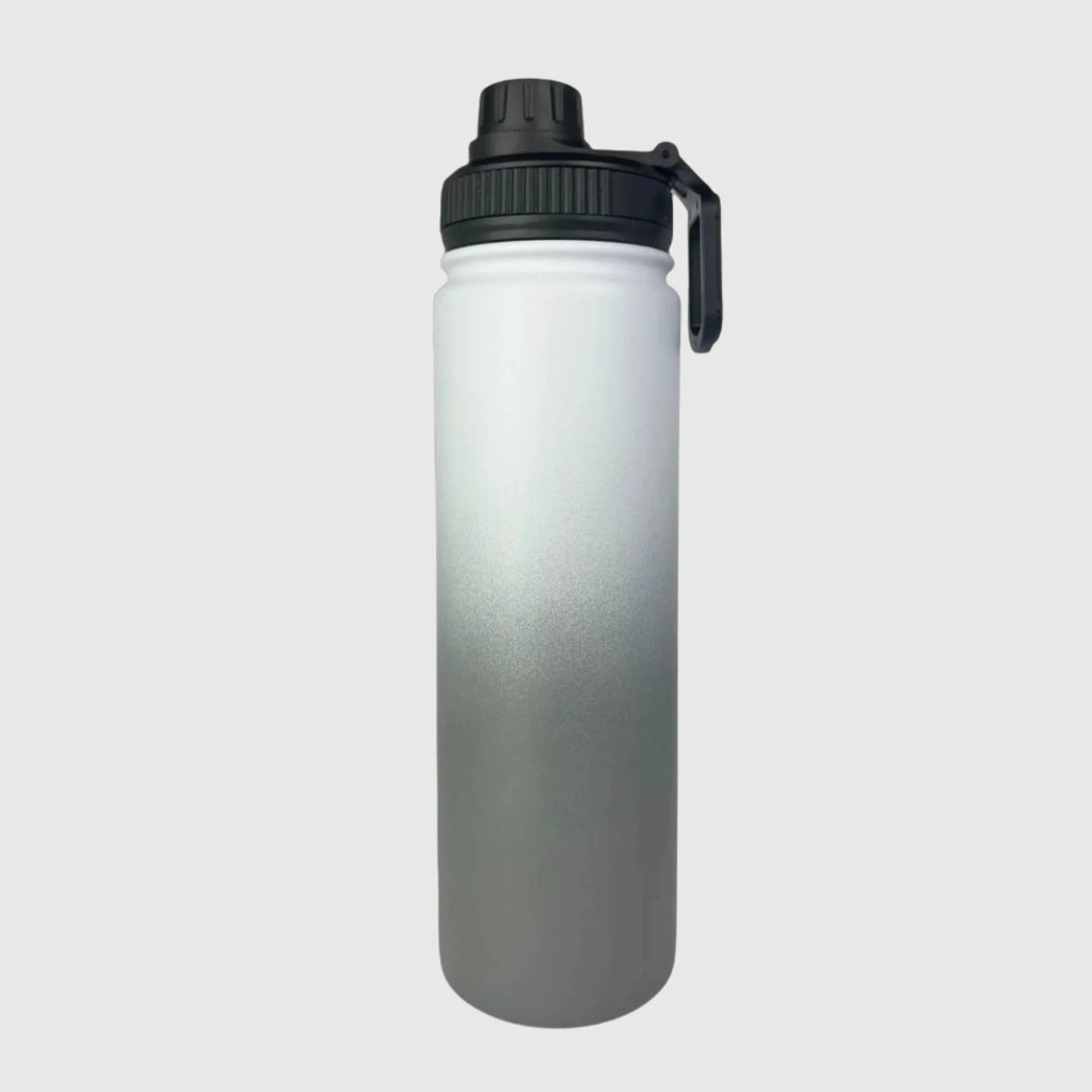 Misty Grey Insulated Water Bottle, 650ml Stainless Steel - Solkatt Designs