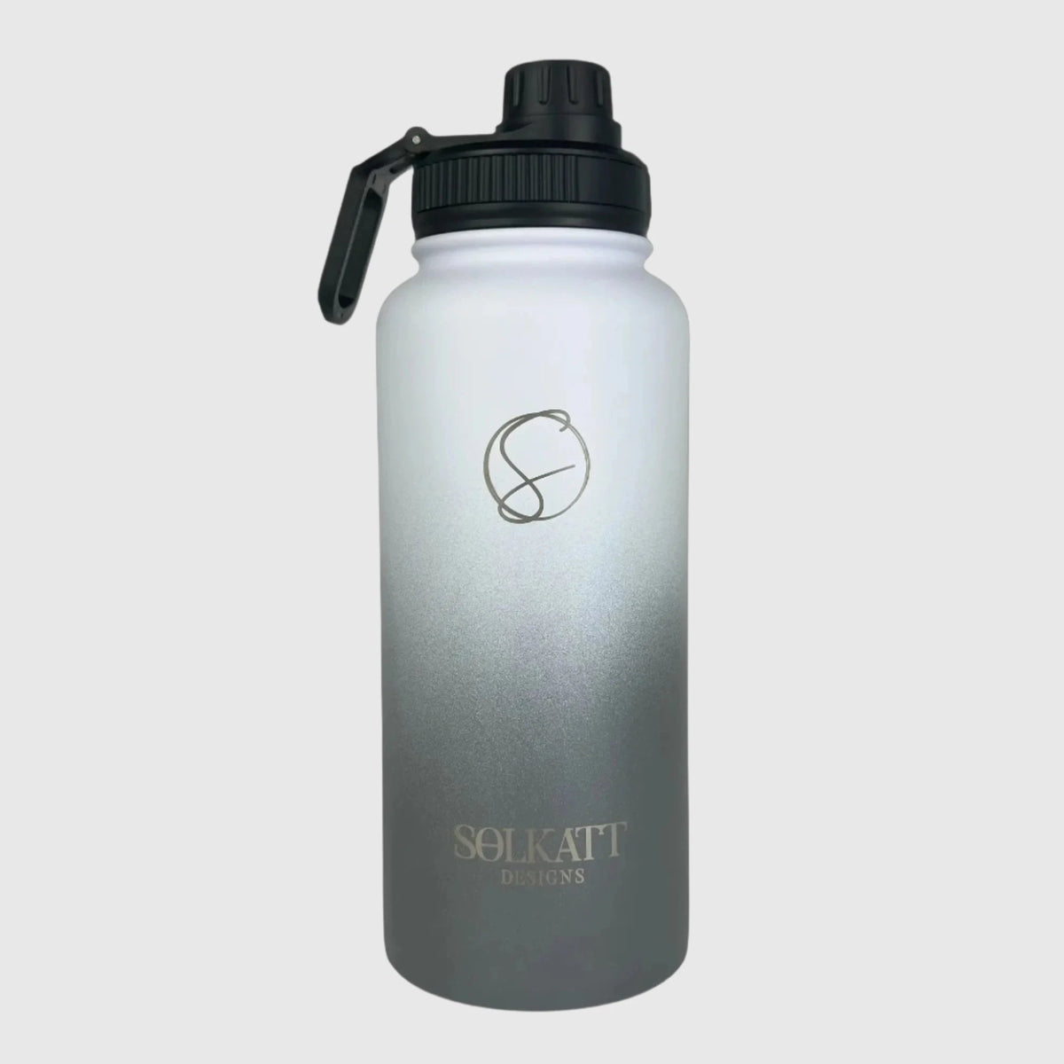 Misty Grey Insulated Water Bottle - 950ml (32oz) Stainless Steel - Solkatt Designs
