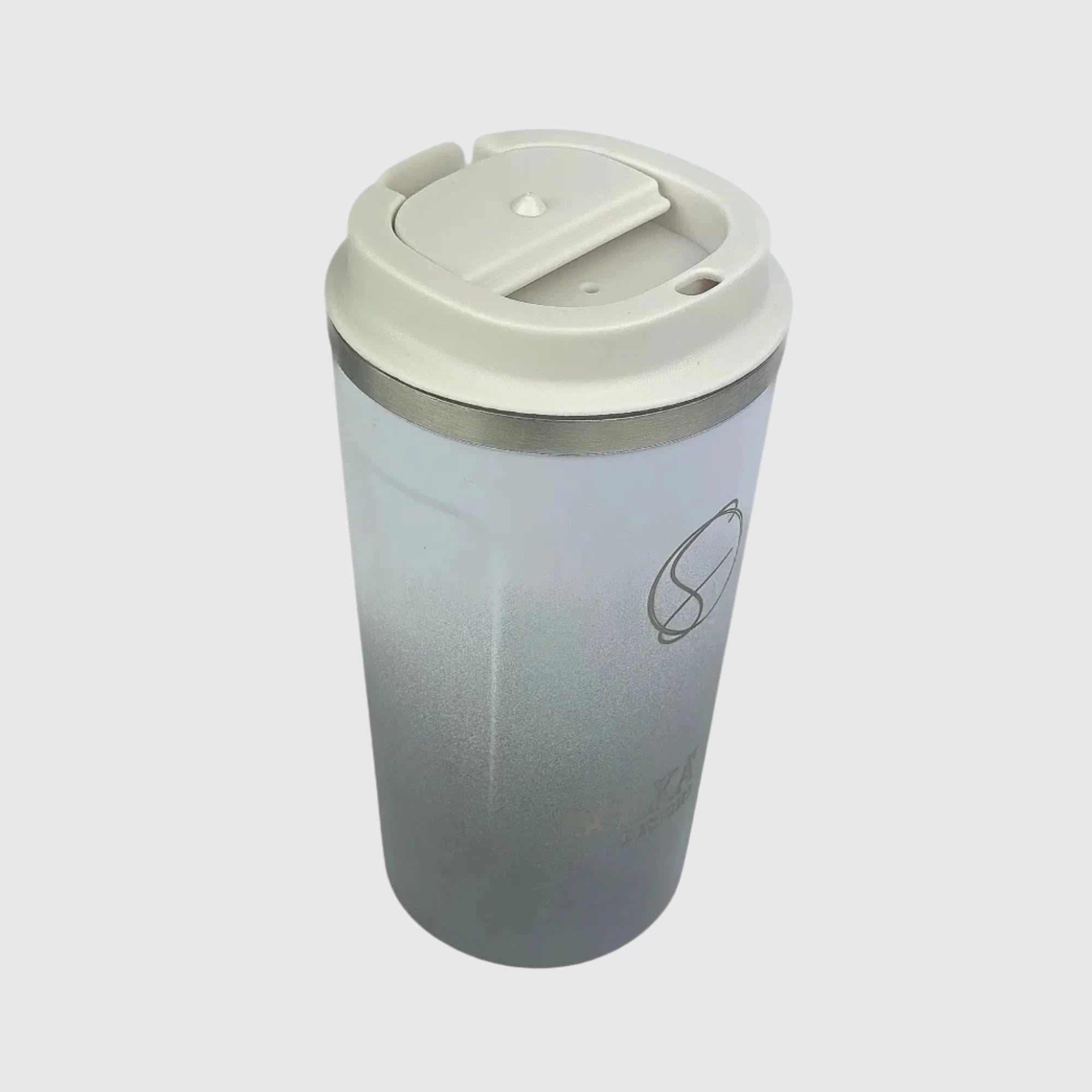 Misty Grey Insulated Travel Coffee Cup - 500ml Stainless Steel - Solkatt Designs 