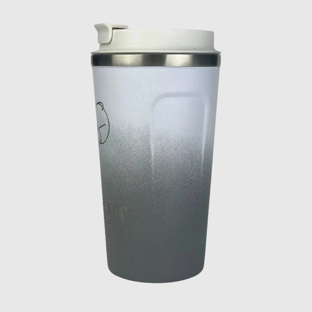 Misty Grey Insulated Travel Coffee Cup - 500ml Stainless Steel - Solkatt Designs 