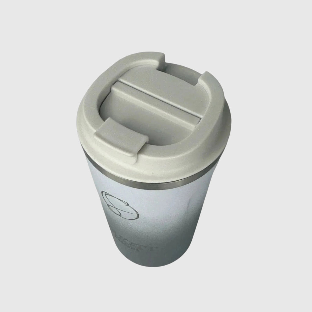 Misty Grey Insulated Travel Coffee Cup - 500ml Stainless Steel - Solkatt Designs 