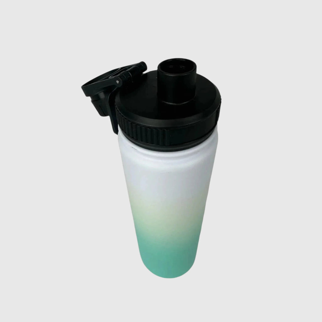 Ocean Aqua Insulated Water Bottle - 650ml (22oz) Stainless Steel - Solkatt Designs