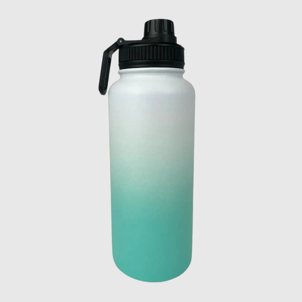 Ocean Aqua Insulated Water Bottle - 950ml (32oz)  Stainless Steel - Solkatt Designs 