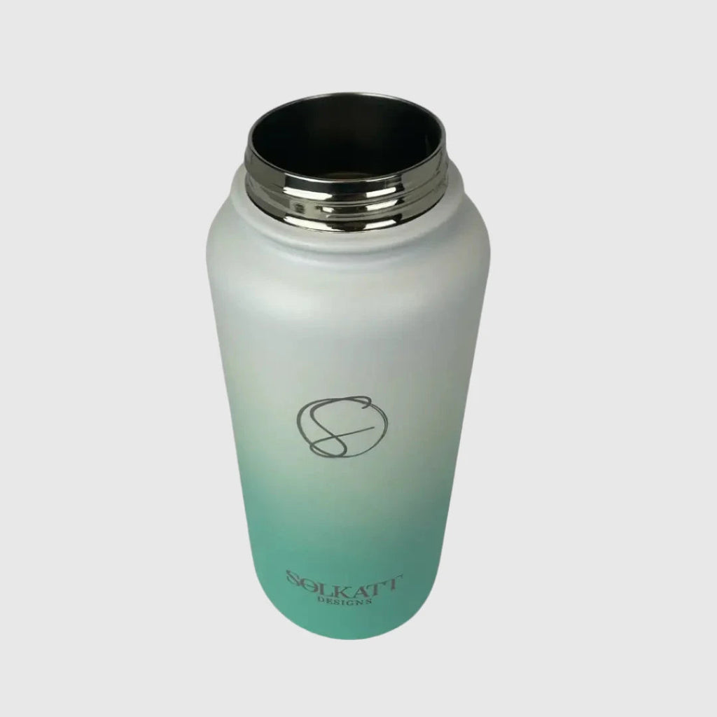 Ocean Aqua Insulated Water Bottle - 950ml (32oz)  Stainless Steel - Solkatt Designs 