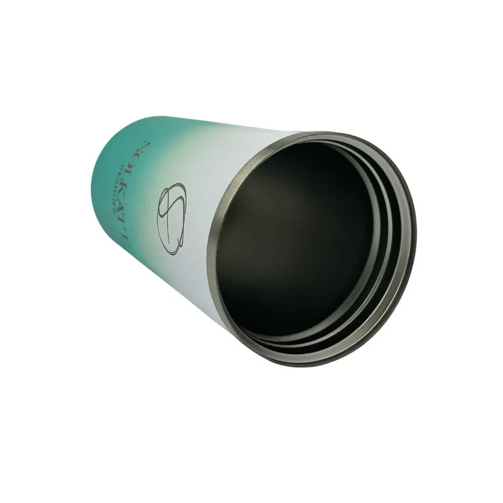 Ocean Aqua Insulated Travel Coffee Cup - 500ml Stainless Steel - Solkatt Designs 