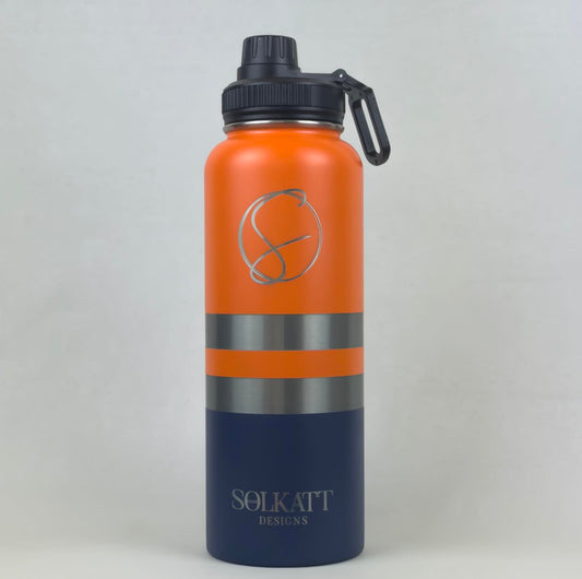  Solkatt Designs Ole Mate Orange Stainless Steel Tradie Water Bottle 1.2L insulated double walled drink bottle vacuum sealed