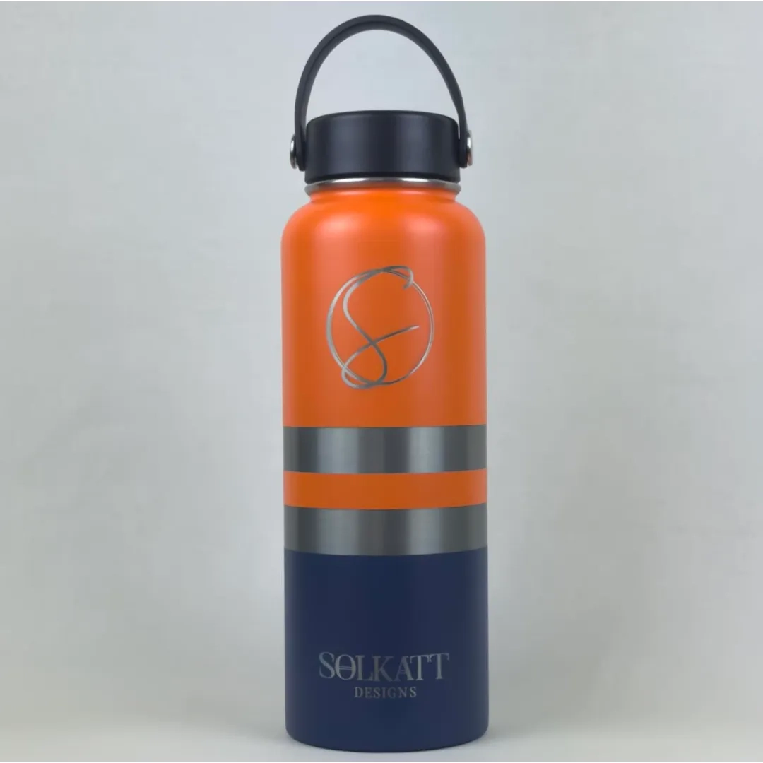 Old Mate Orange Insulated Tradie Water Bottle - 1.2L (40oz) Stainless Steel - Solkatt Designs 