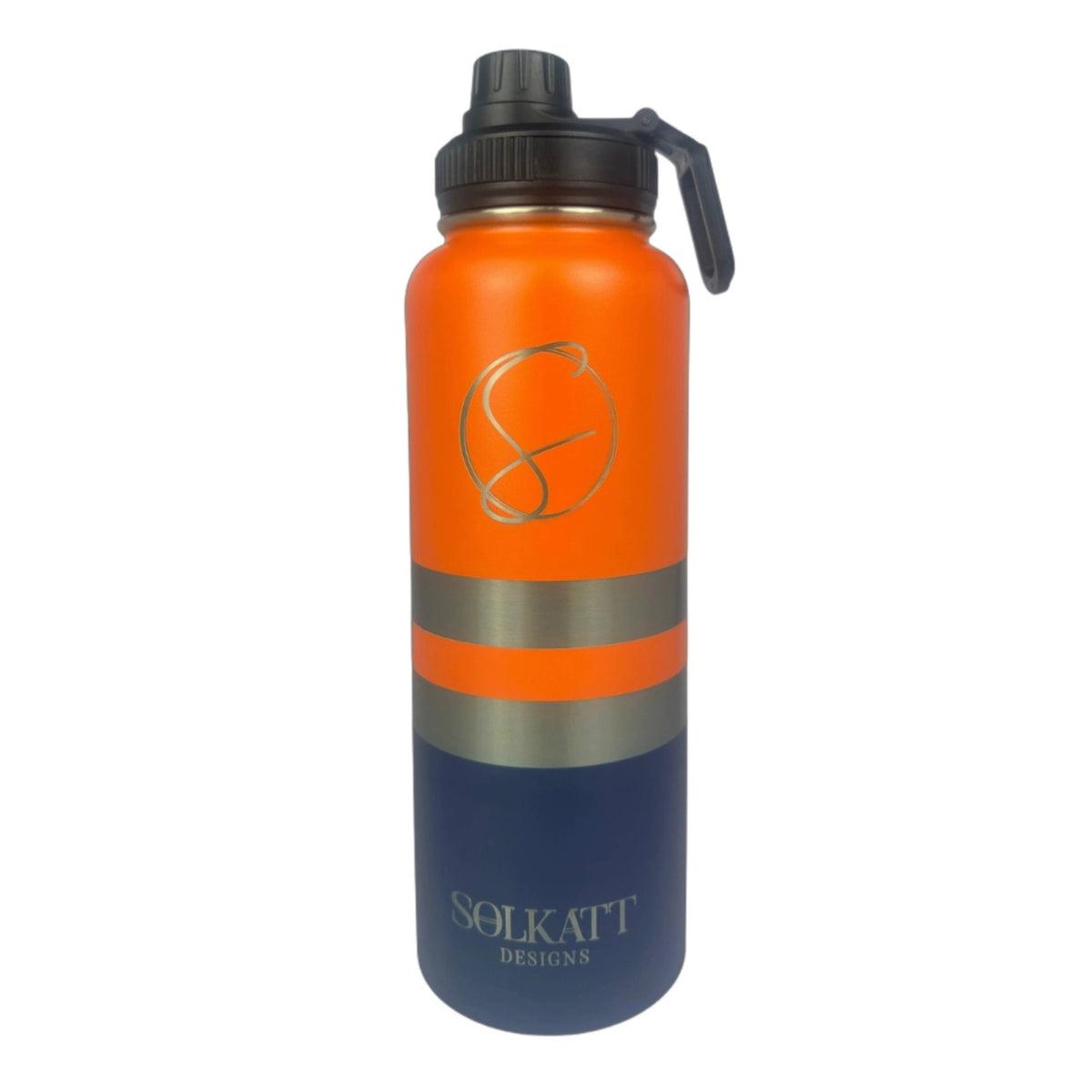 1.2L 1 Litre Old Mate Orange   Insulated Tradie Water Bottle – Durable Stainless Steel Drink Bottle -Solkatt Designs
