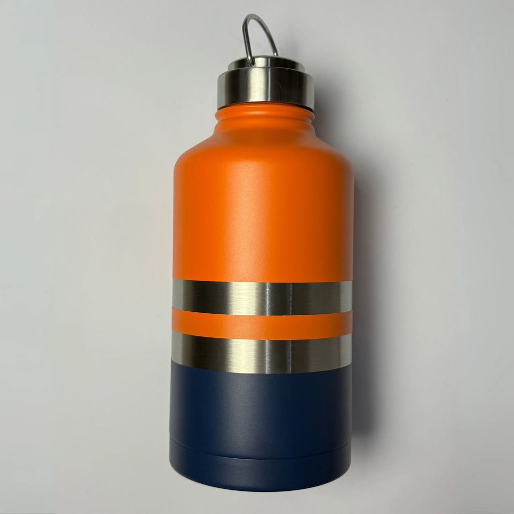 Old Mate Orange Insulated Tradie Water Bottle - 1.9L (64oz) Stainless Steel - Solkatt Designs 