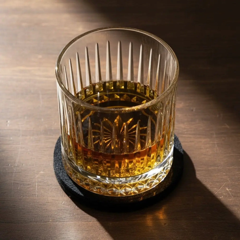 Ozoku Whisky Glass - 350ml Japanese Style Tumbler with Wooden Gift Box