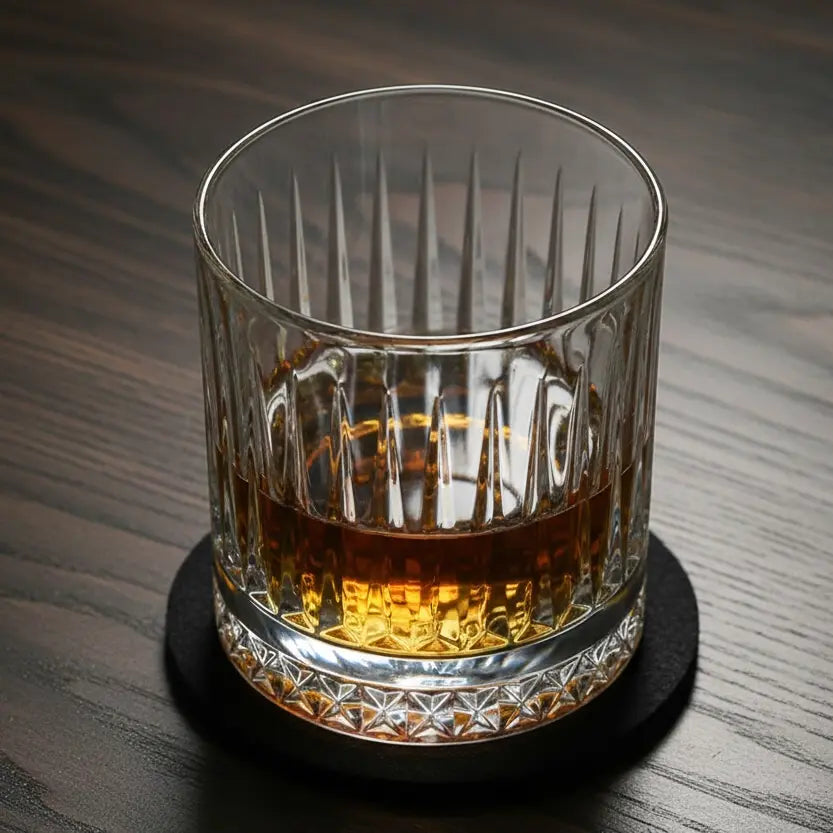 Ozoku Whisky Glass - 350ml Japanese Style Tumbler with Wooden Gift Box - Solkatt Designs 