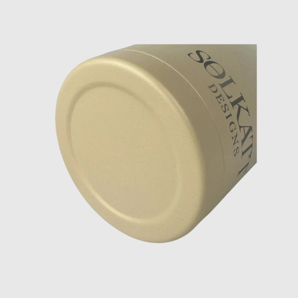 Pastel Beige Insulated Water Bottle - 1.9L (64oz) Stainless Steel - Solkatt Designs 