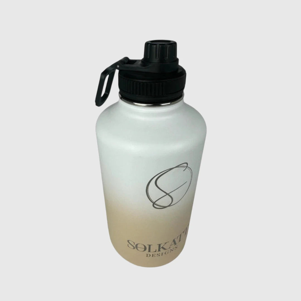 Pastel Beige Insulated Water Bottle - 1.9L (64oz) Stainless Steel